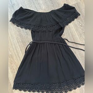 Women’s black mini dress